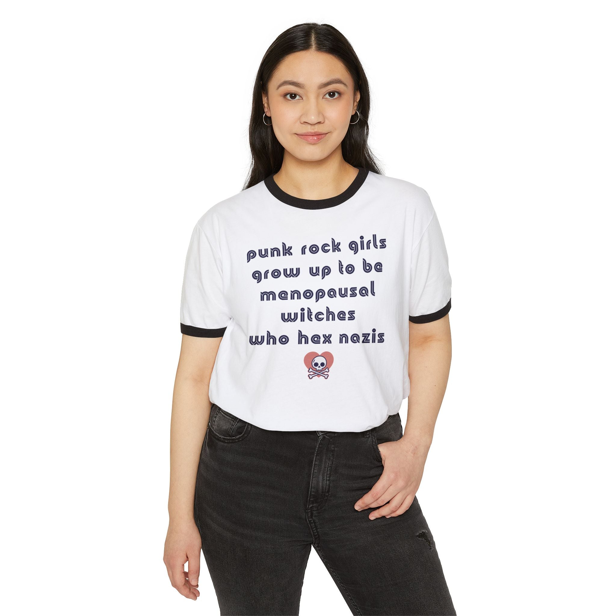 Punk Rock Witch Ringer Tee