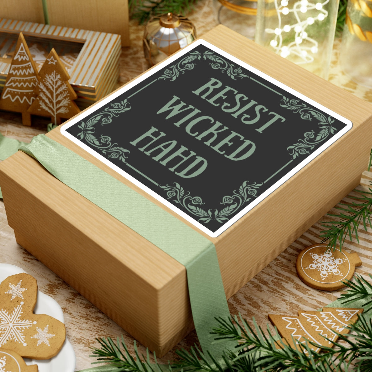 Resist Wicked Hard Sticker | Boston Anti-Fascist Vinyl Decal