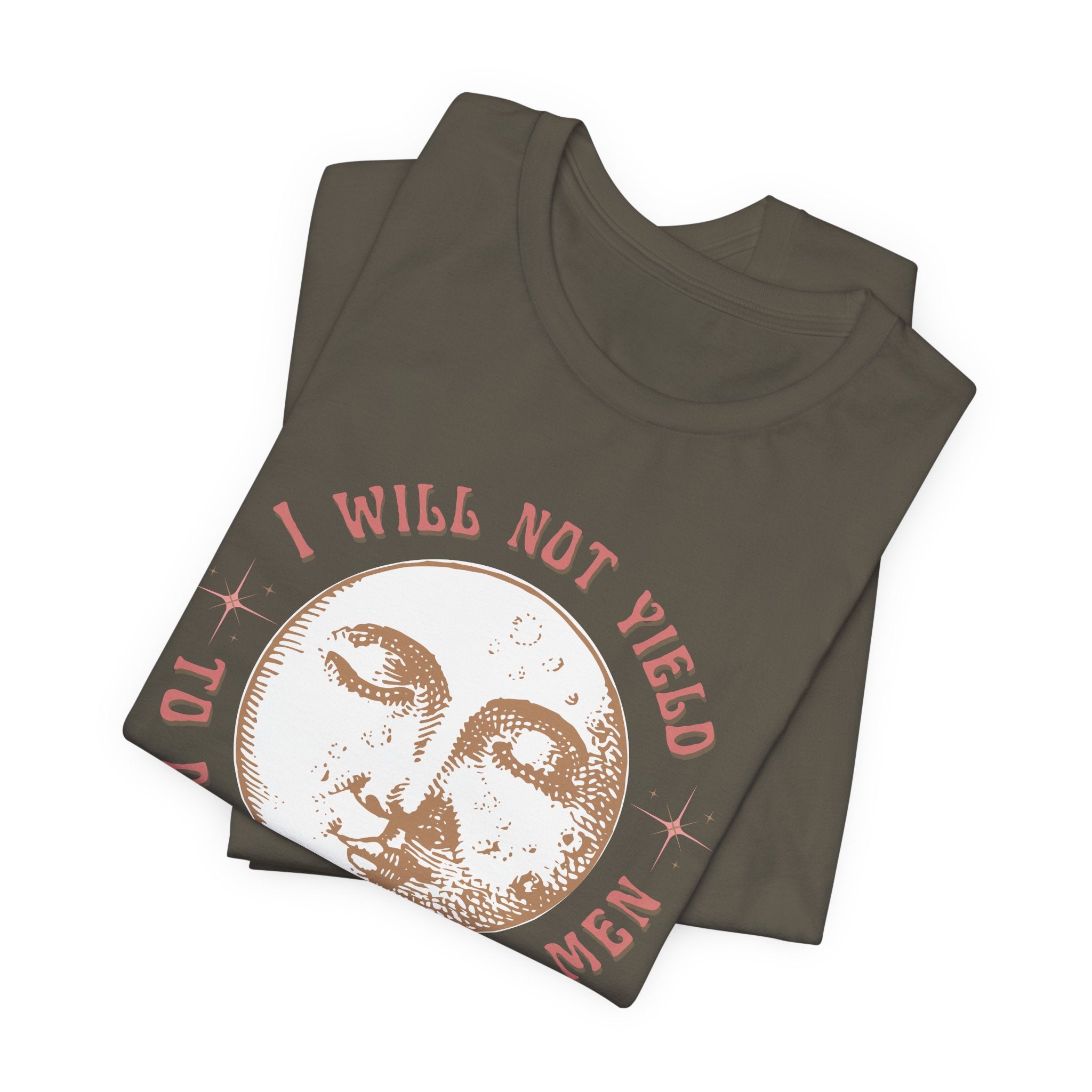 I Will Not Yield T-Shirt,AOC Quote Short Sleeve Shirt
