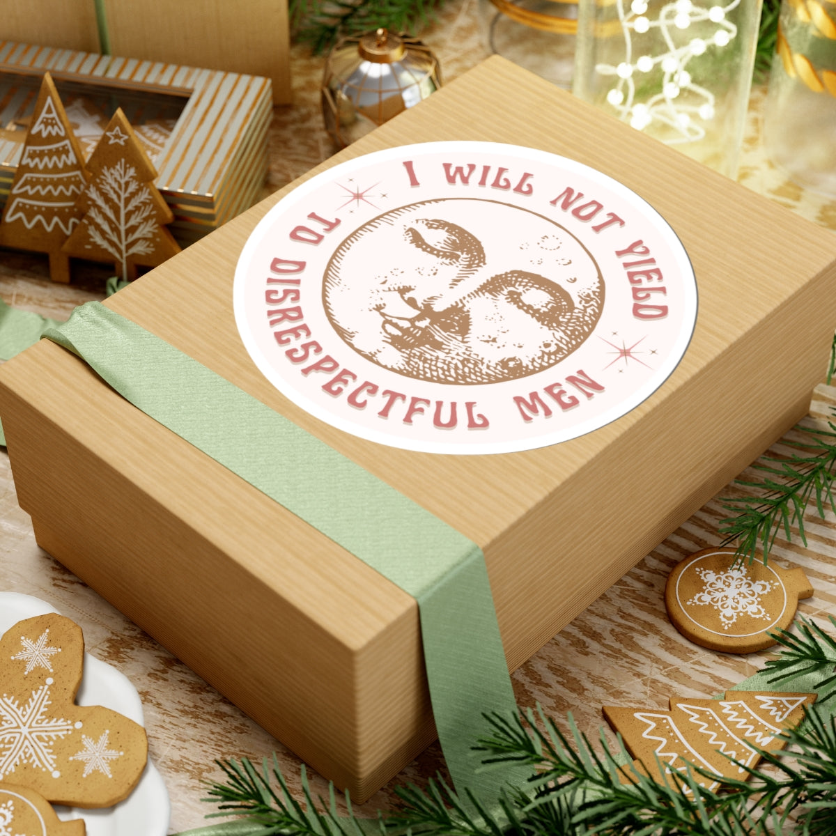 I Will Not Yield to Disrespectful Men, Alexandria Ocasio-Cortez Sticker