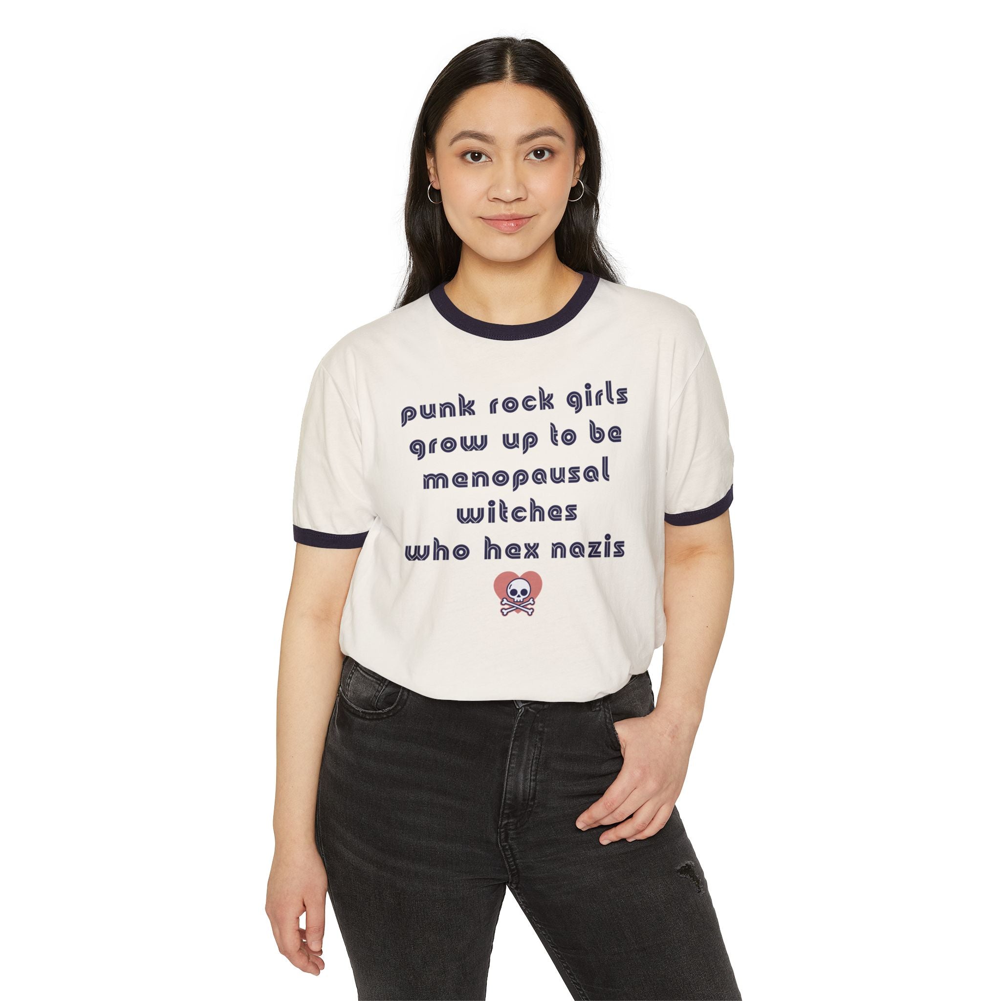 Punk Rock Witch Ringer Tee