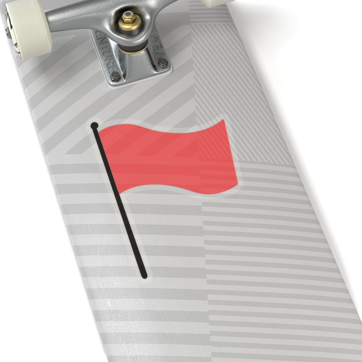 Tiny Red Flag Vinyl Sticker