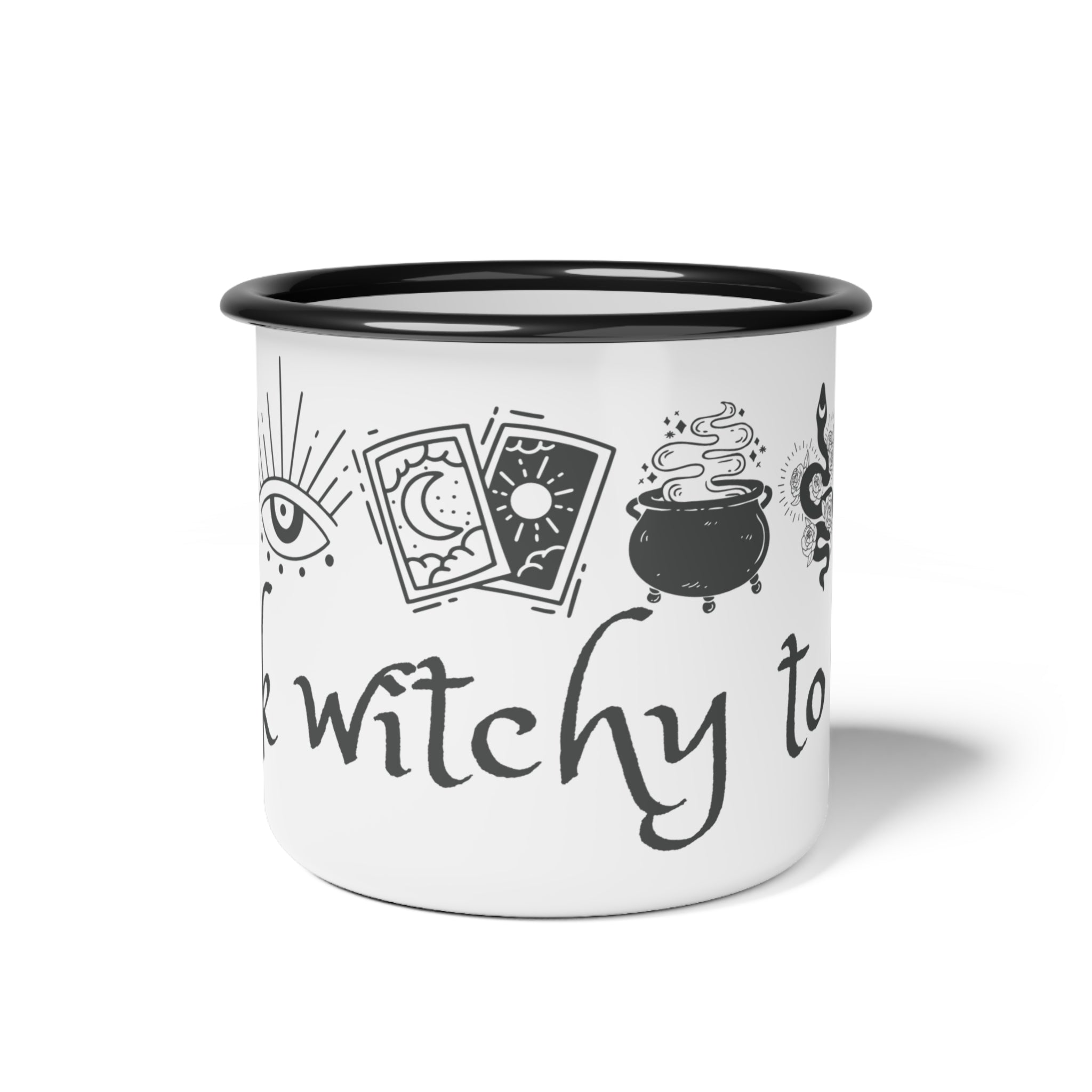 Talk Witchy to Me Enamel Camp Cup