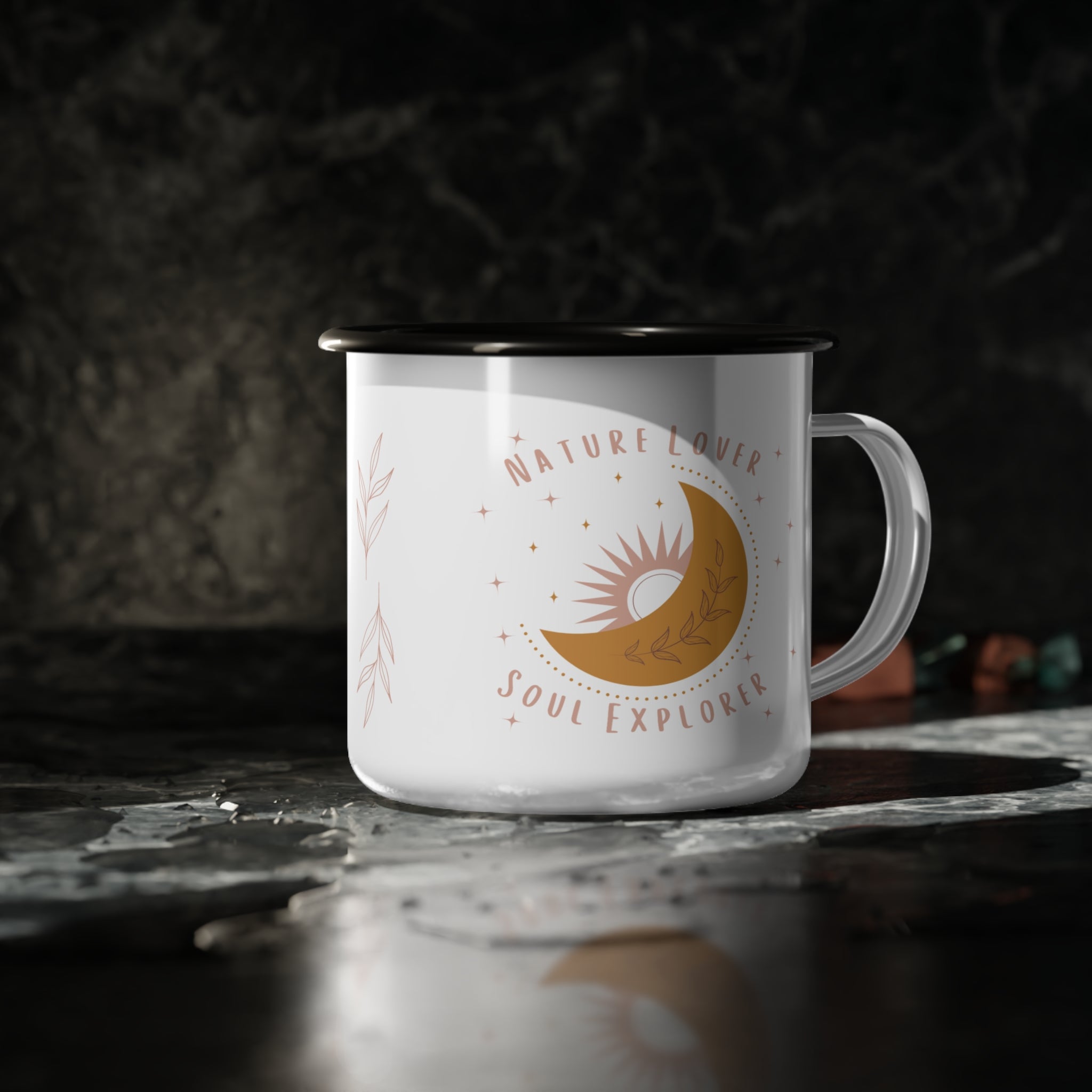 nature lover soul explorer Enamel Camp Cup