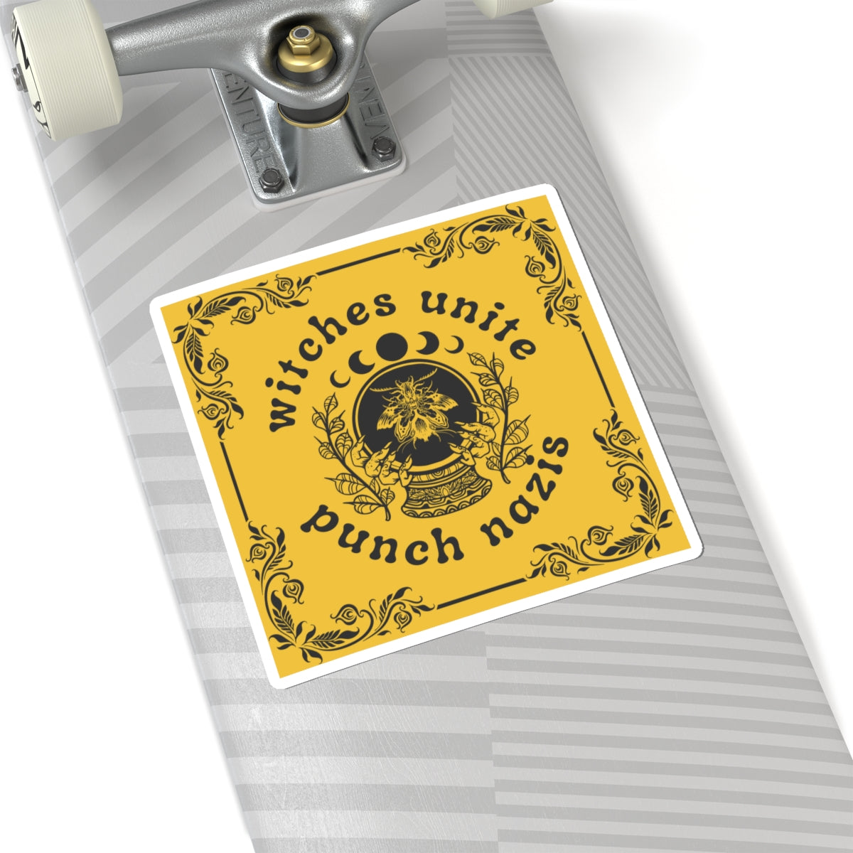 Square Witches Unite Vinyl Sticker