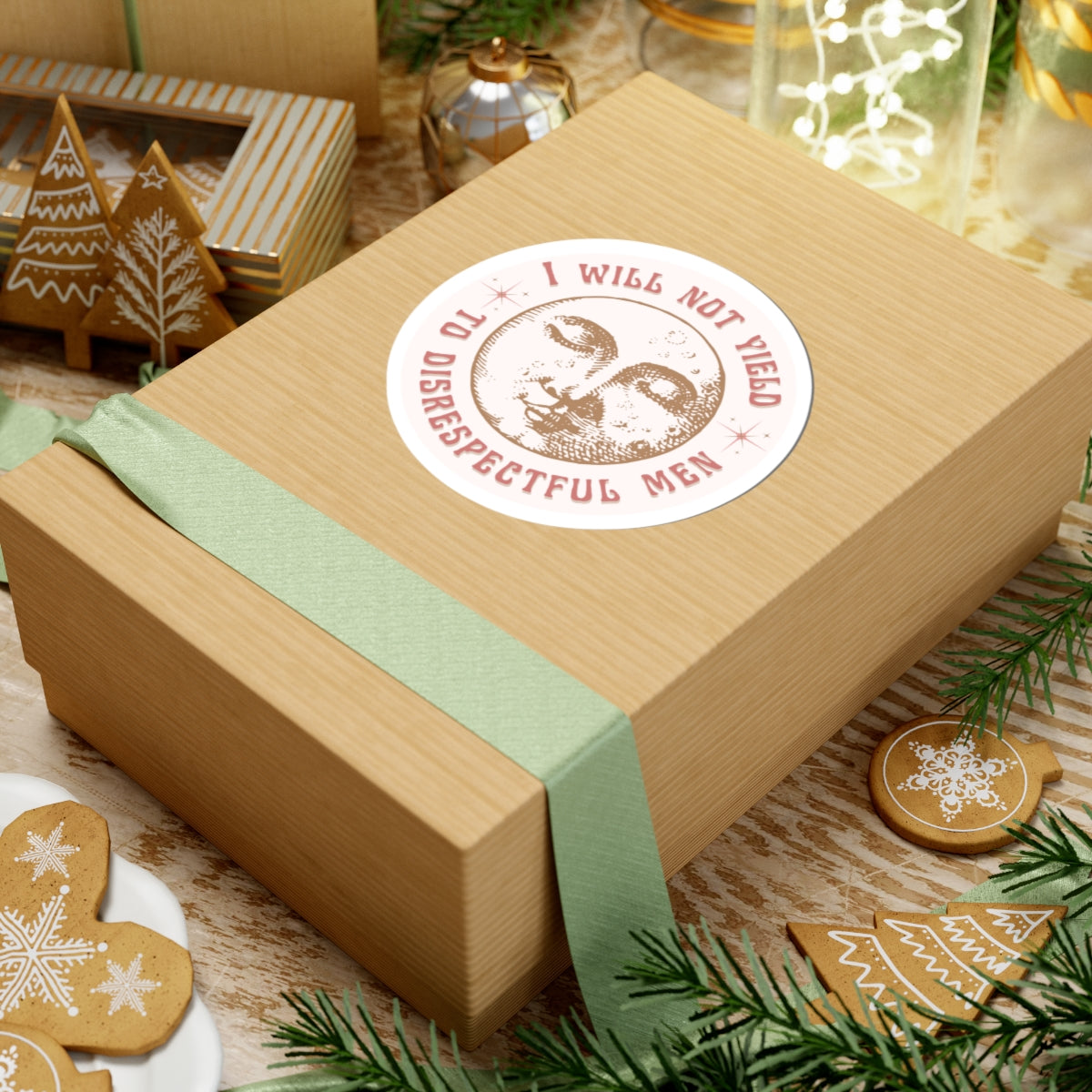 I Will Not Yield to Disrespectful Men, Alexandria Ocasio-Cortez Sticker