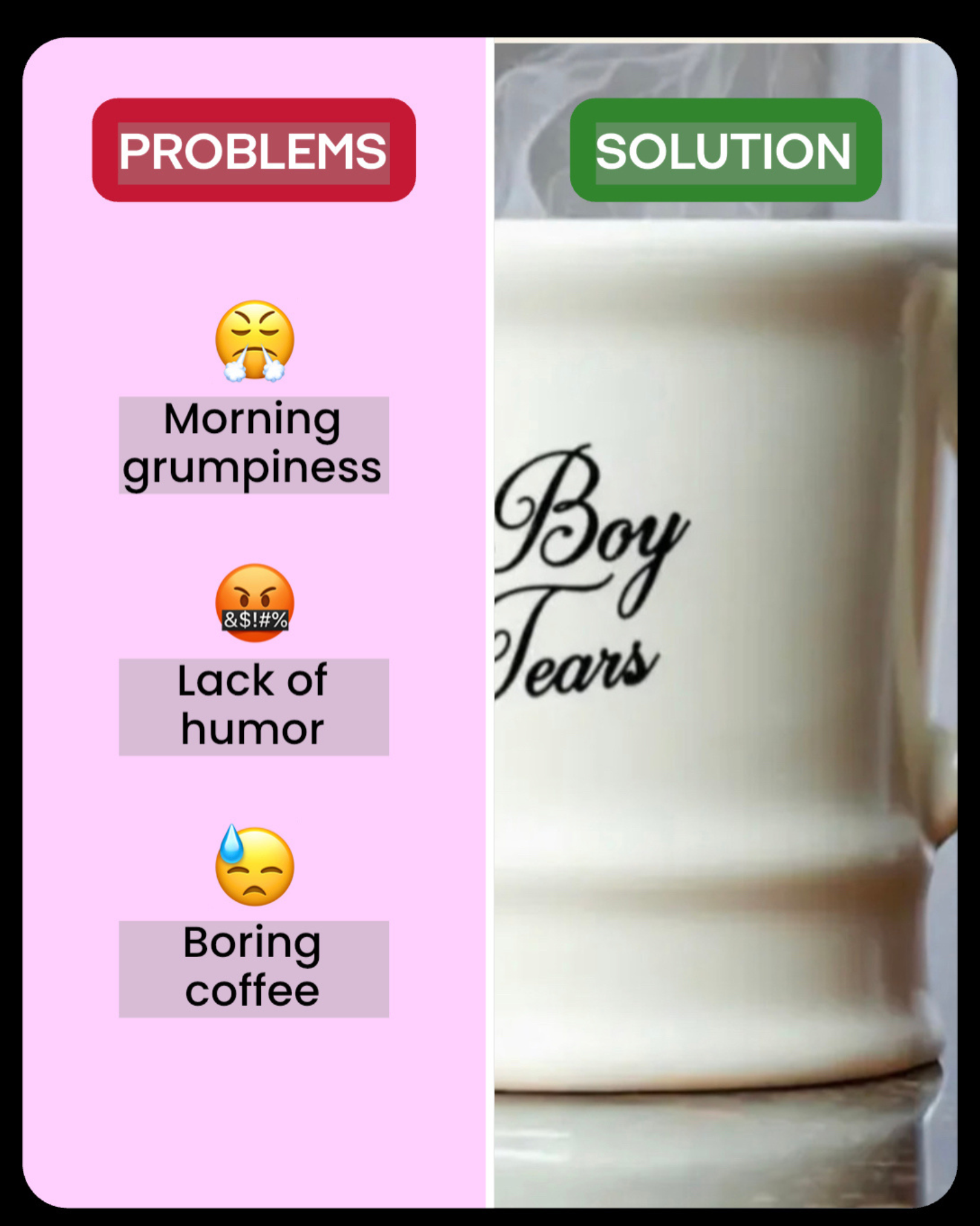 Boy Tears Coffee Mug