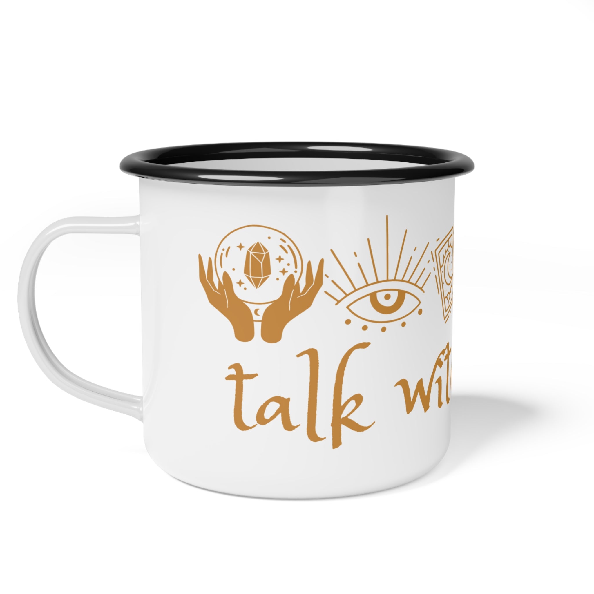 Talk Witchy Marigold Enamel Camp Cup
