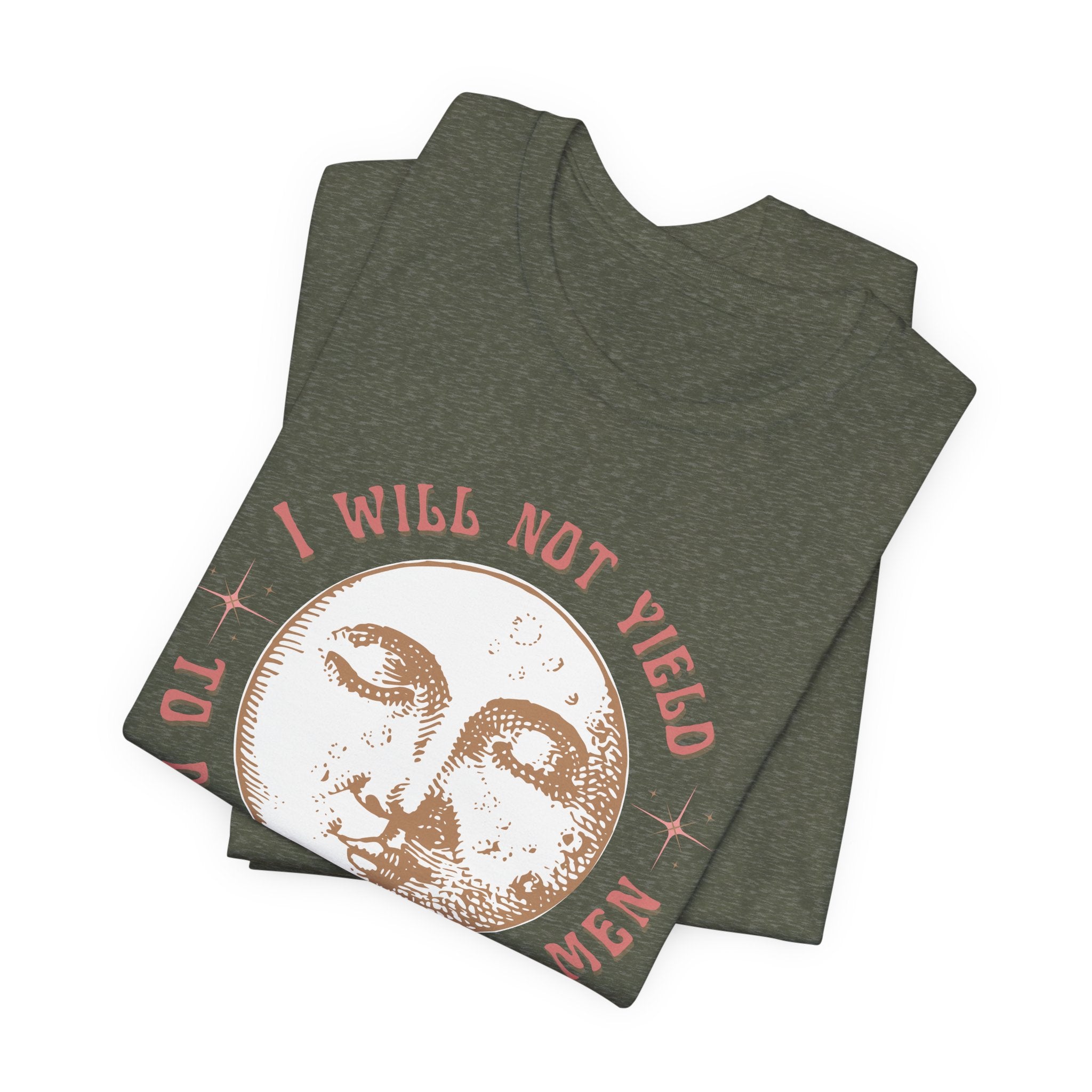 I Will Not Yield T-Shirt,AOC Quote Short Sleeve Shirt