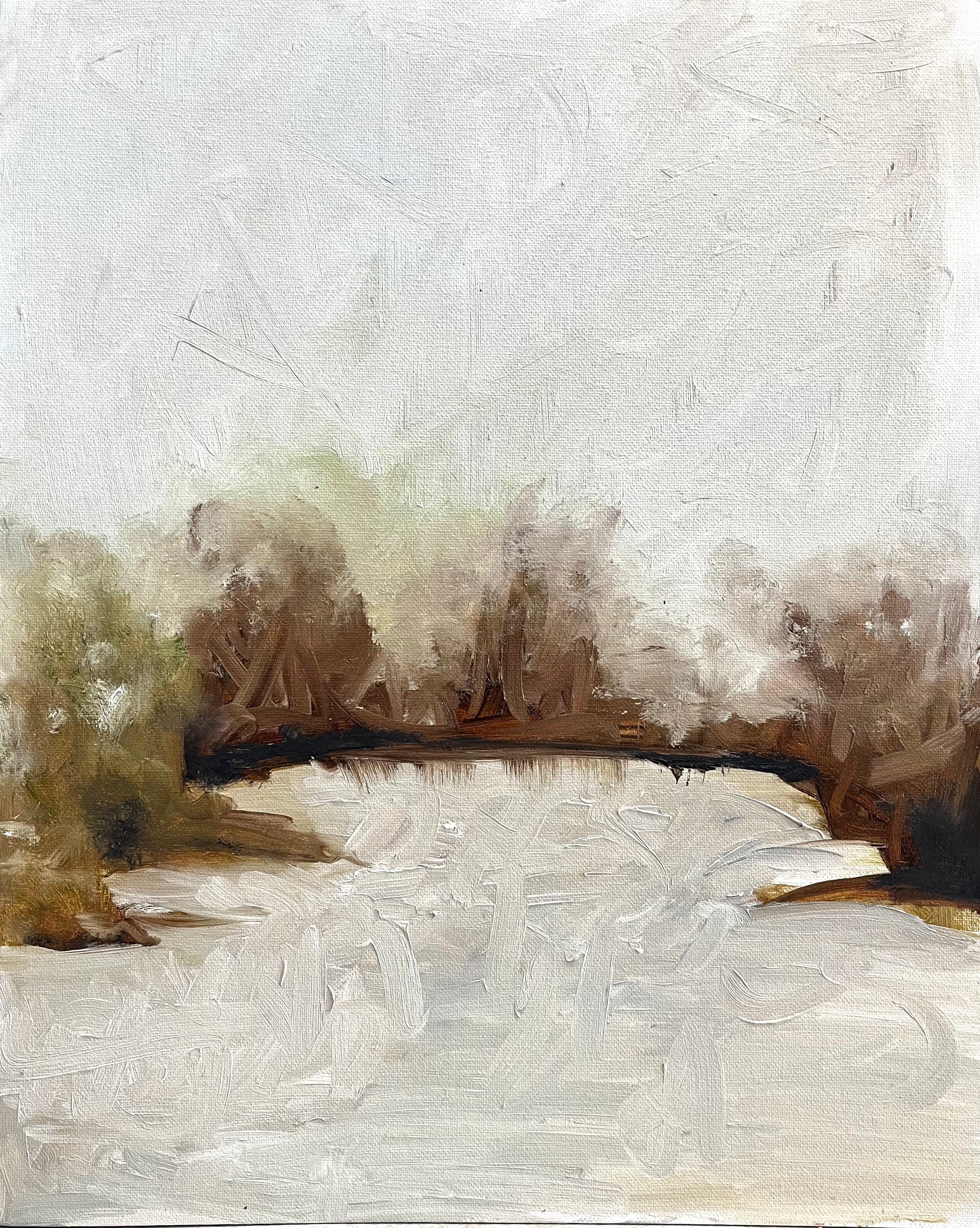 Cold New England- Art Print of Original Oil Painting