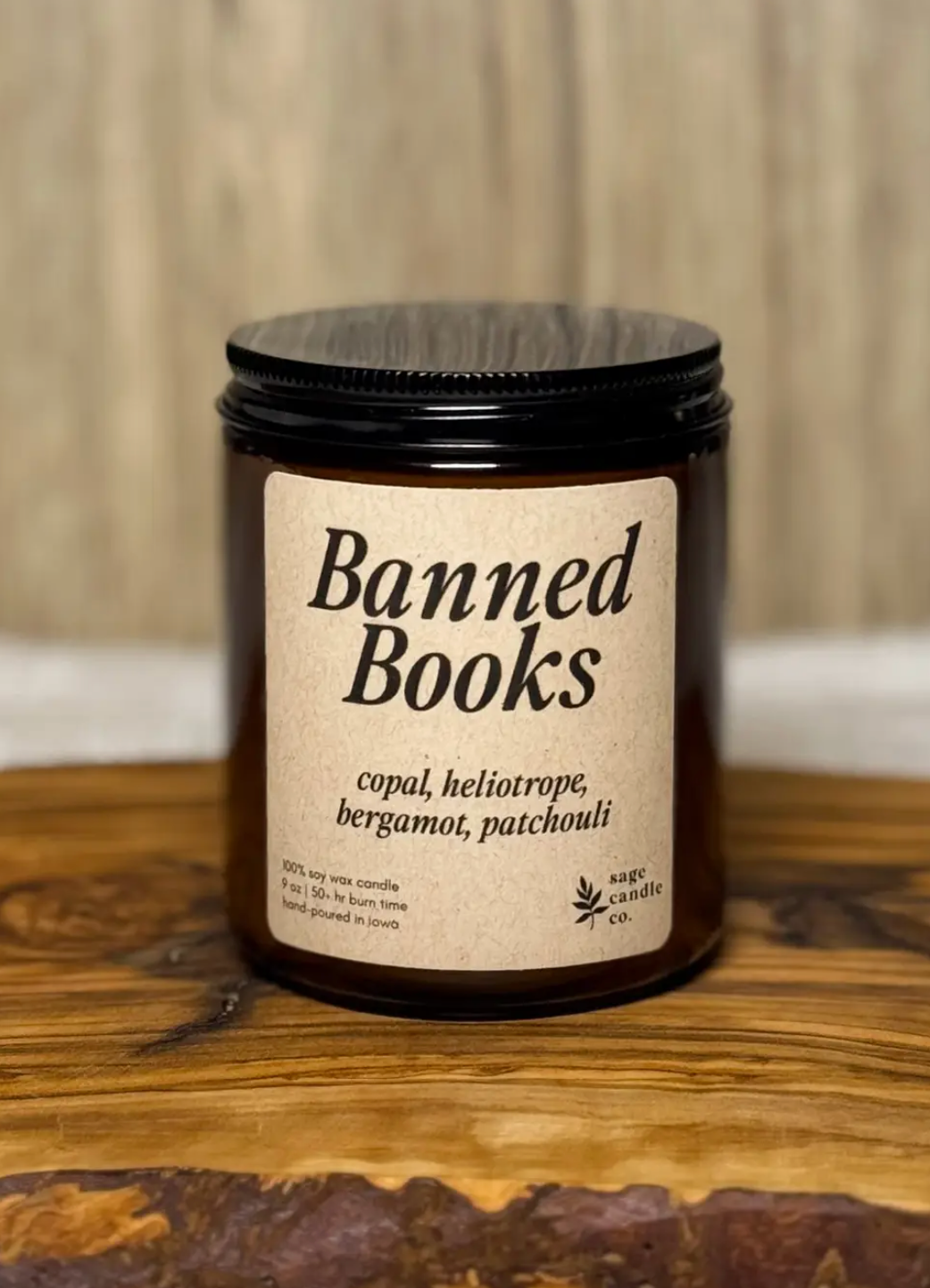 Banned Books Candle