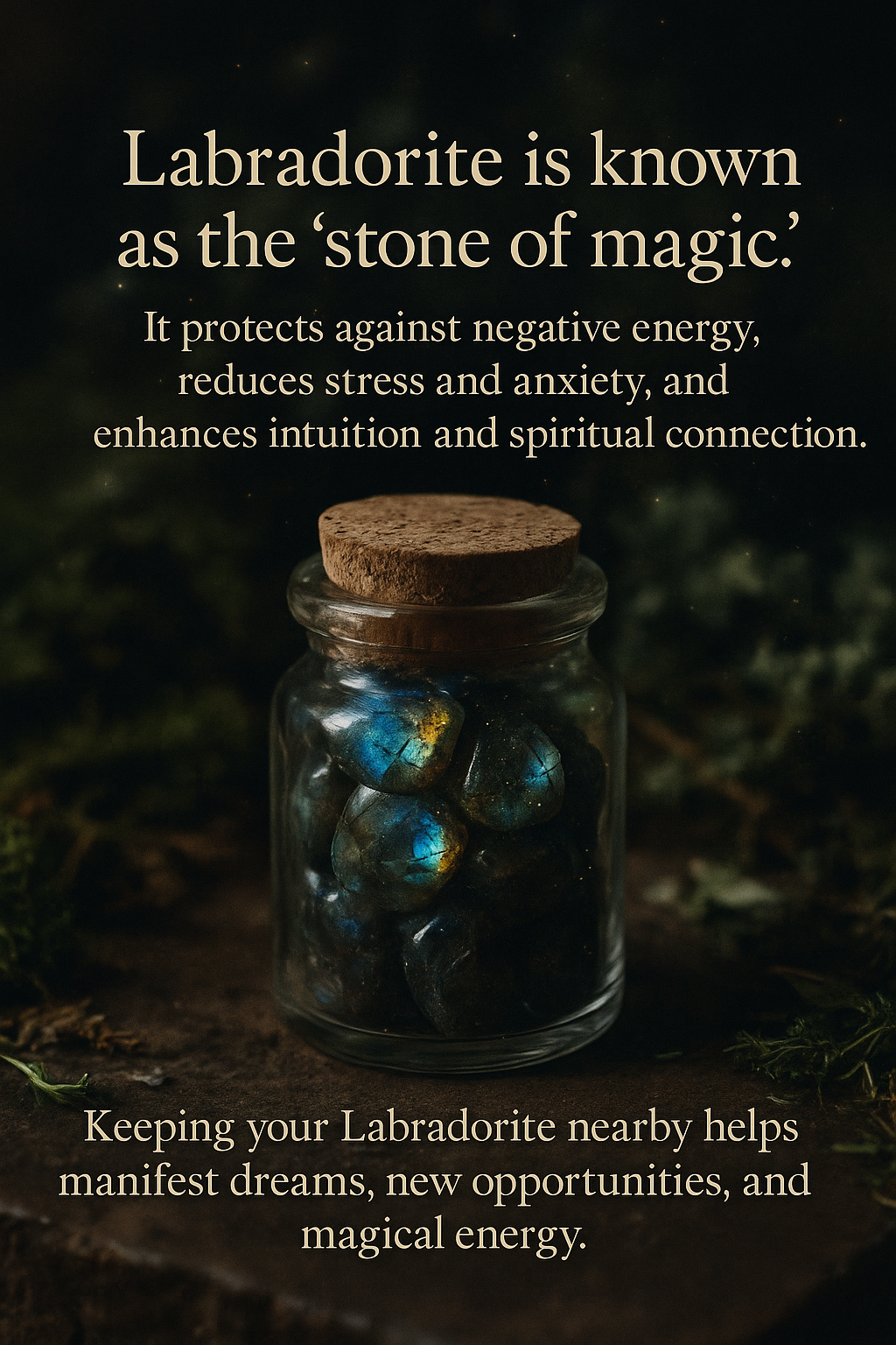 Labradorite Crystal Jar