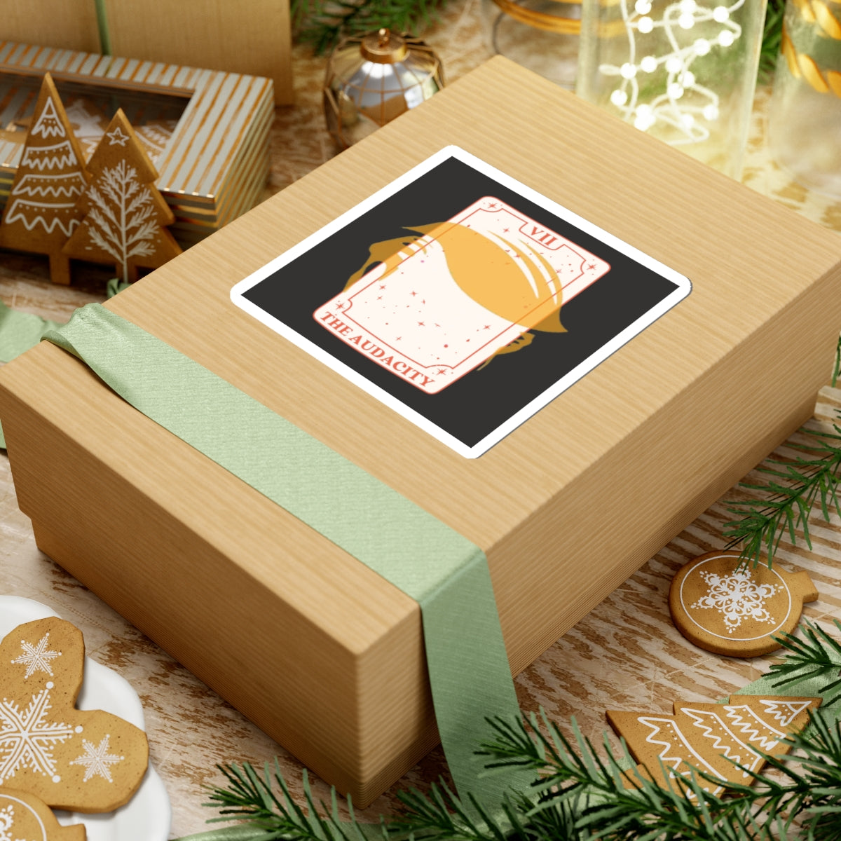 The Audacity Anti-Trump Sticker | Anti-Oligarchy Vinyl Decal |Political Tarot-Inspired Art for Protest, Laptops, Resistance Magic|ANTIFA