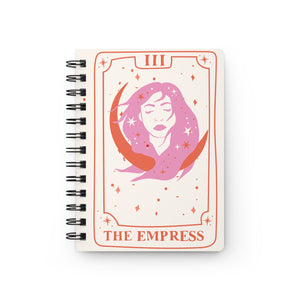 The Empress Tarot Card Spiral Bound Journal