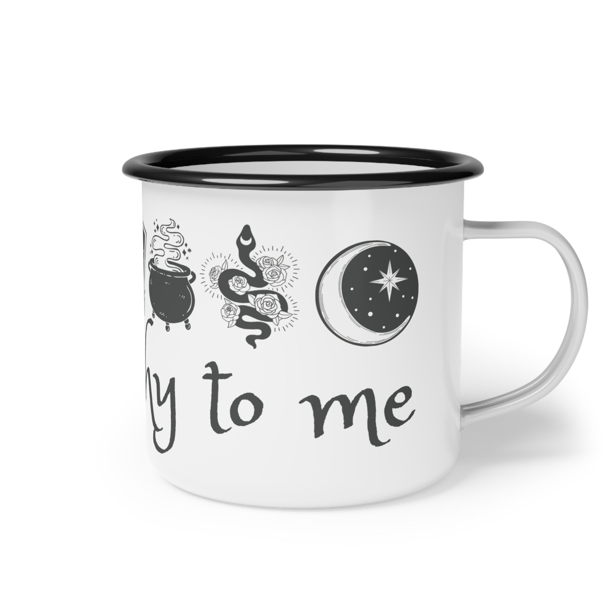 Talk Witchy to Me Enamel Camp Cup