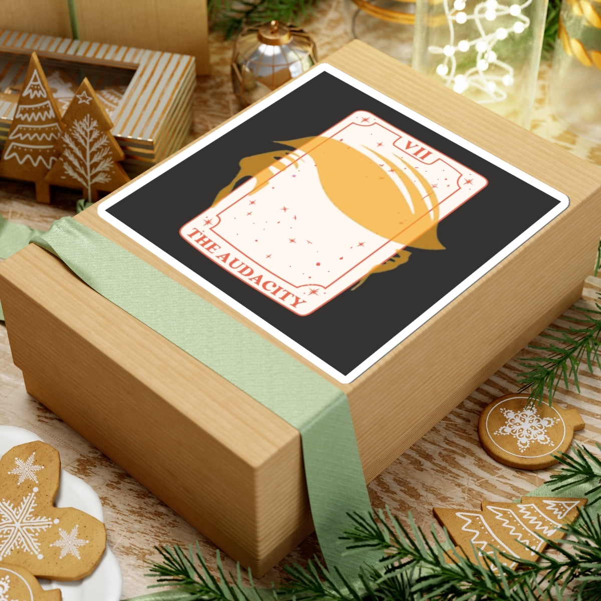 The Audacity Anti-Trump Sticker | Anti-Oligarchy Vinyl Decal |Political Tarot-Inspired Art for Protest, Laptops, Resistance Magic|ANTIFA