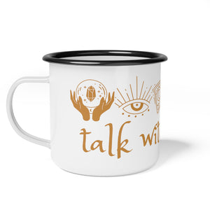 Talk Witchy Marigold Enamel 12oz Coffee Mug