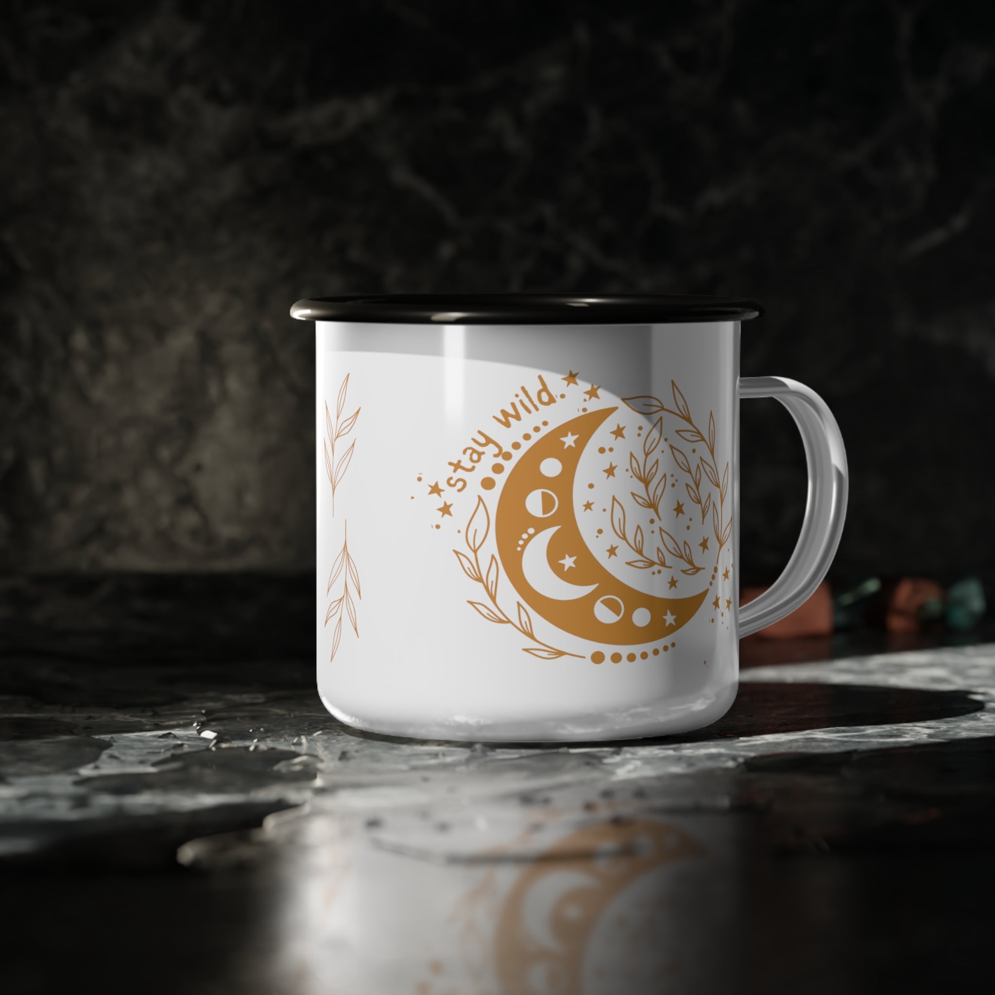 Stay Wild Moon Enamel Camp Cup