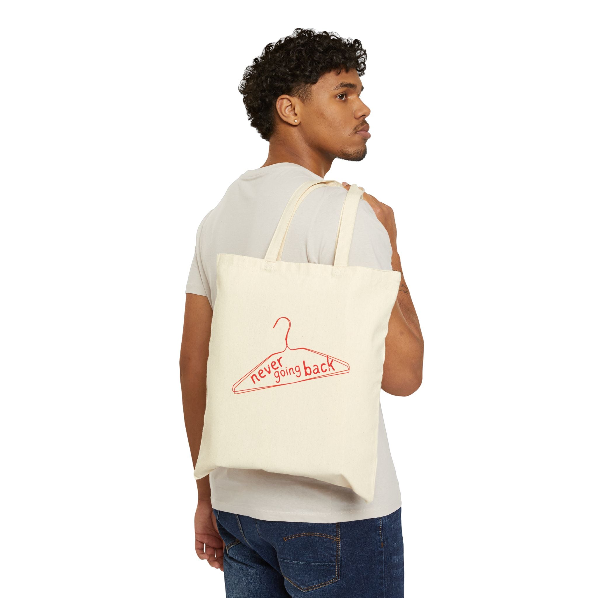 Never Going Back Cotton Bag | Pro-Choice Canvas Bag | Feminist Tote | Empowerment Bag | Reproductive Health Bag | Reusable Shopping bag