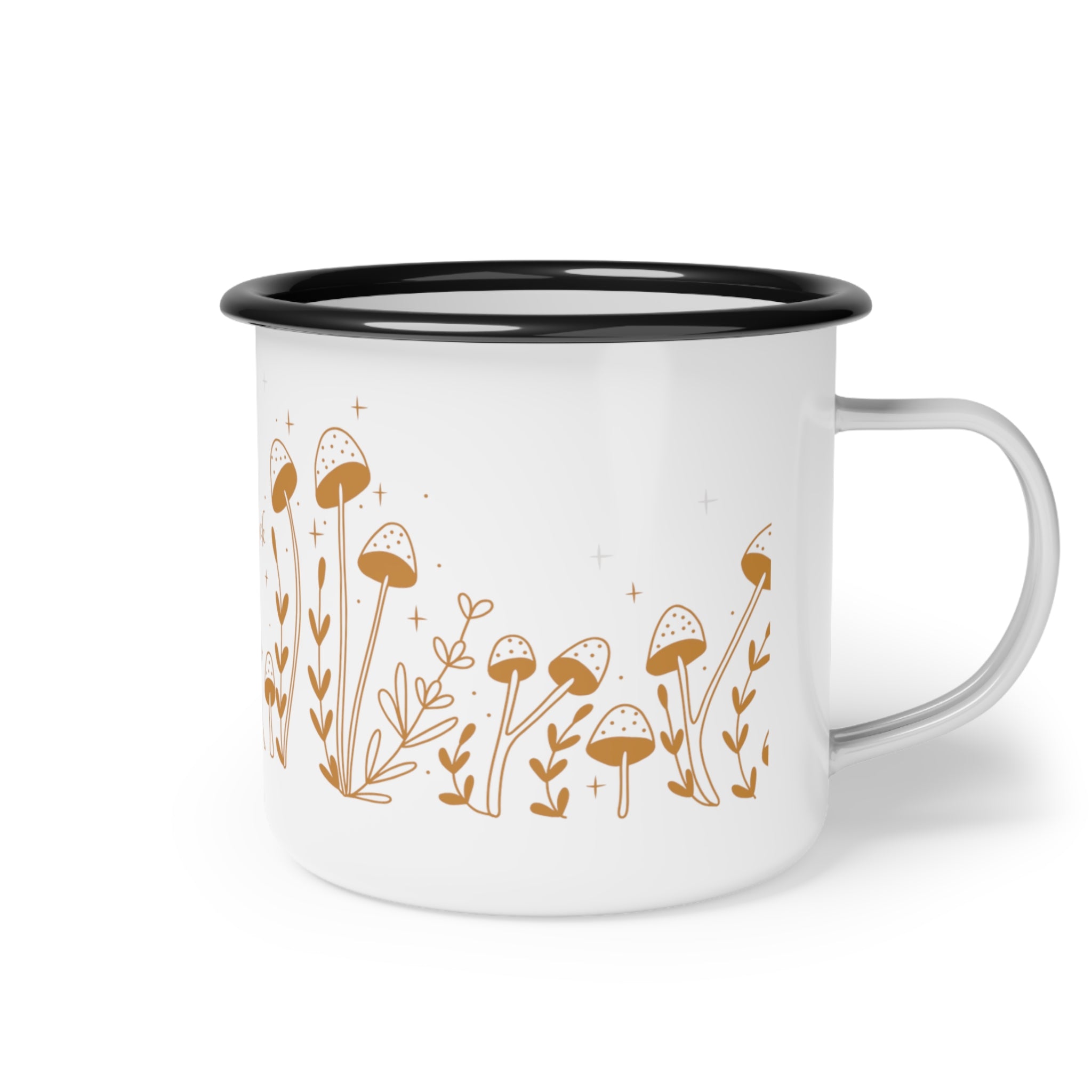 Don't Give Much of a Fuck Marigold Enamel 12 oz Coffee Mug