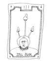 Still Punk Tarot Card 8.5"x 11" Print
