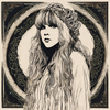 Stevie Nicks and the Magickal Mandala Print #1