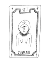 Sugar Tits Tarot Card 8.5"x11" Print