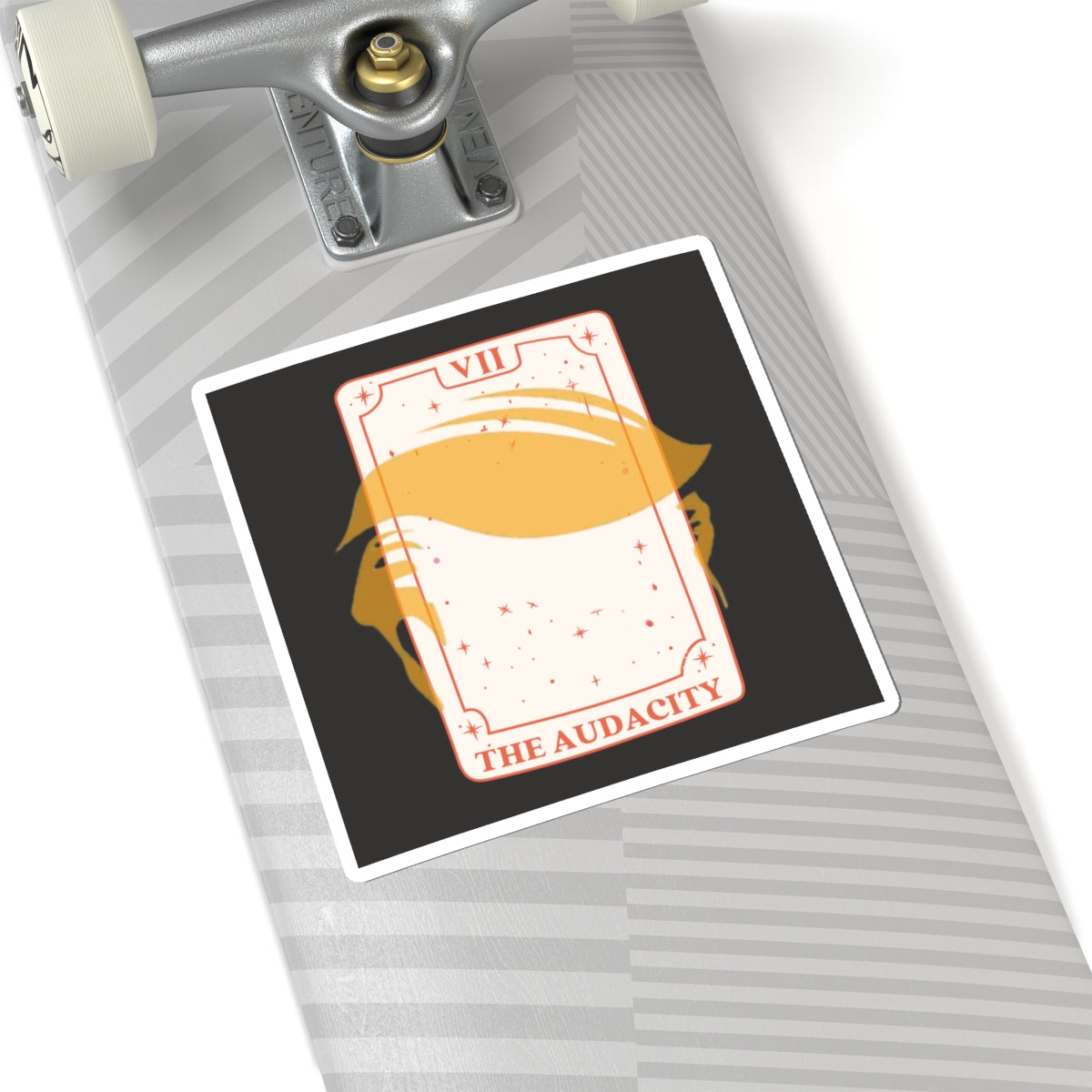 The Audacity Anti-Trump Sticker | Anti-Oligarchy Vinyl Decal |Political Tarot-Inspired Art for Protest, Laptops, Resistance Magic|ANTIFA