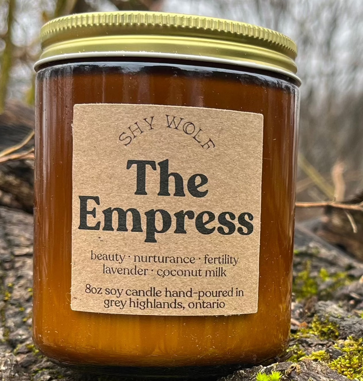 The Empress Lavender and Coconut Milk Soy 8oz Candle