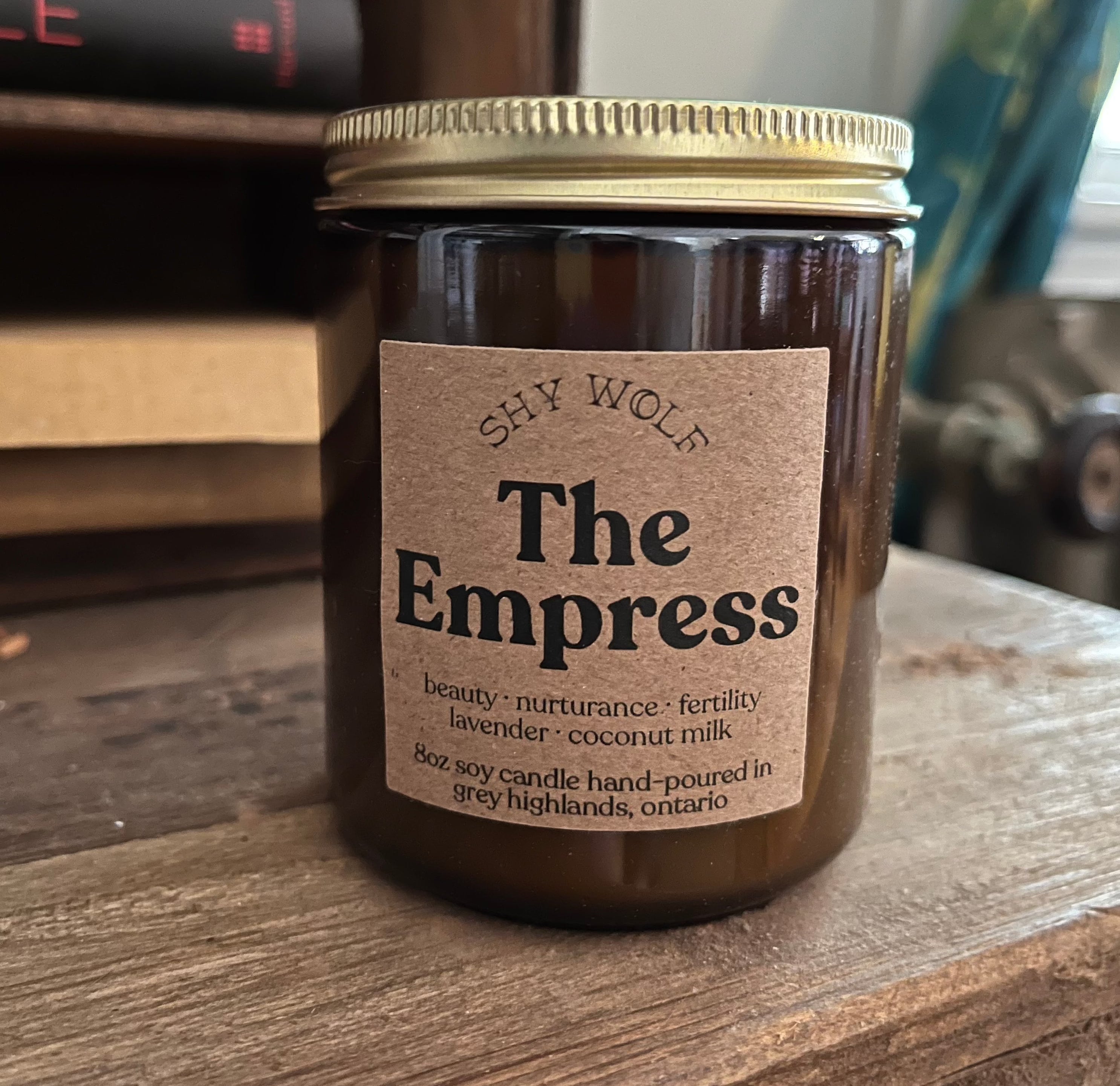 The Empress Lavender and Coconut Milk Soy 8oz Candle