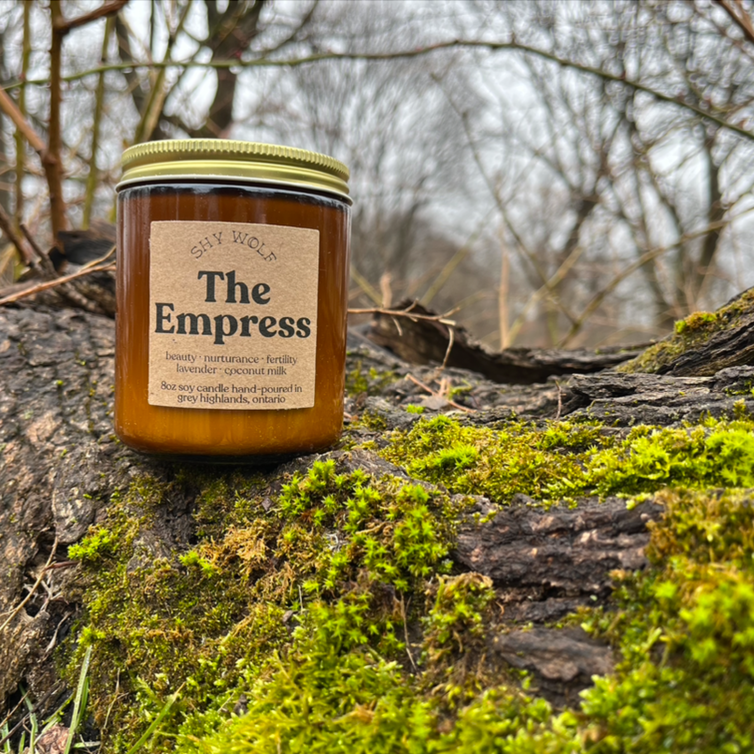 The Empress Lavender and Coconut Milk Soy 8oz Candle