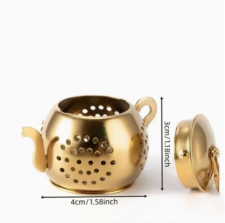 Golden Teapot Loose Leaf Tea and Botanical Blend Infuser