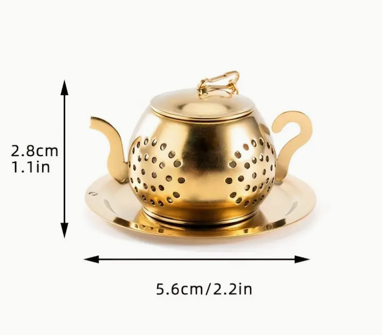 Golden Teapot Loose Leaf Tea and Botanical Blend Infuser