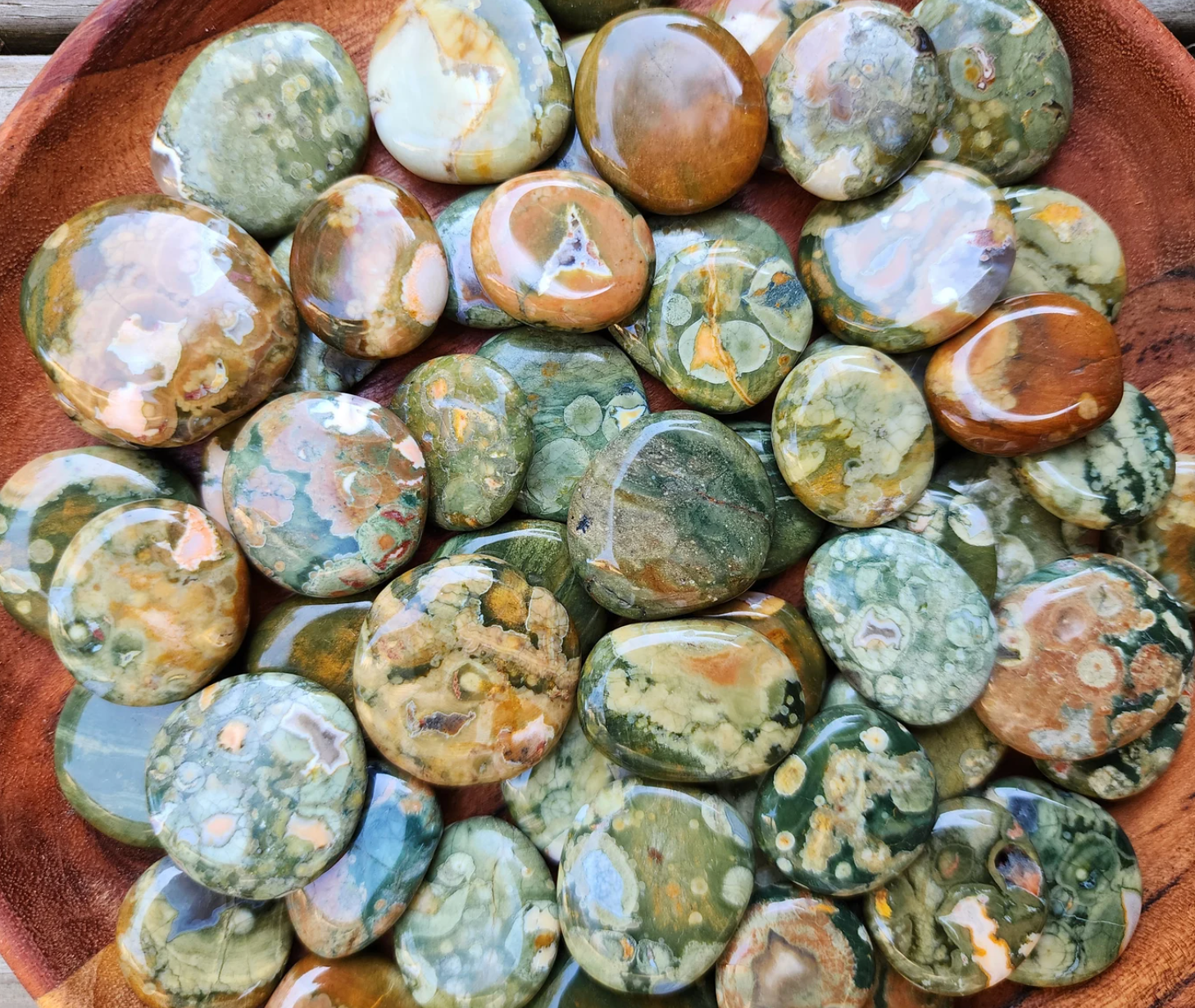 Rainforest Jasper Pocket Stone