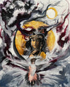 She is a Bird - Art Print of Original Oil Painting