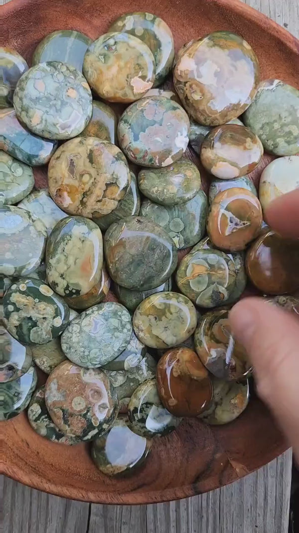 Rainforest Jasper Pocket Stone